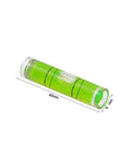 Strip Bubble Level Vial, High Precision Horizontal Spirit Level Bead(Large 5PCS) in green plastic measuring 40mm x 9mm.