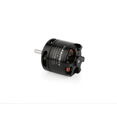 Close-up of X2814 Brushless Motors 1000KV for RC Drones and Quadcopters High Torque Smooth Throttle Response Low Vibration Durable Black Build