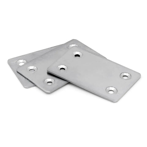 48 Piece Heavy Duty Mending Plates For Quick Furniture Fix Rock Solid Corner Brackets With Pre Drilled Holes stacked stainless steel plates