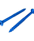 Quarter Inch By Two And Three Quarter Inch Star Torx Concrete Anchor Screws Heavy Duty Masonry Fasteners Blue Screws