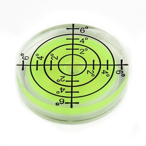 32mm Circular for spirit Level Bubble for Furniture Placement and with 0-6 degree scale for accurate leveling and alignment.