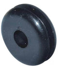 SBR Rubber Grommet One Half Inch Outside Diameter Five Thirty Seconds Inch Inside Diameter Black 60A Durometer ASTM D2000 2AA606 General Purpose