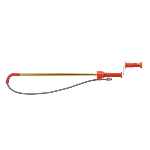Heavy Duty Toilet Auger With Bulb Head Snake And Pro Clog Remover For Modern Low Flow Toilets Smooth Operator Drain Tool.