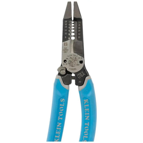 Heavy Duty Wire Cutters With Lock And Built In Wire Stripper, 8 To 18 AWG Solid And 10 To 20 AWG Stranded, front view