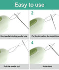 Step-by-step guide using 2024 Upgrade 2 In 1 Needle Threader And Seam Ripper Kit For Sewing Enthusiasts And Seniors Durable Lightweight Design With Easy Grip For Quick Threading And No Fuss Seam Removal Green