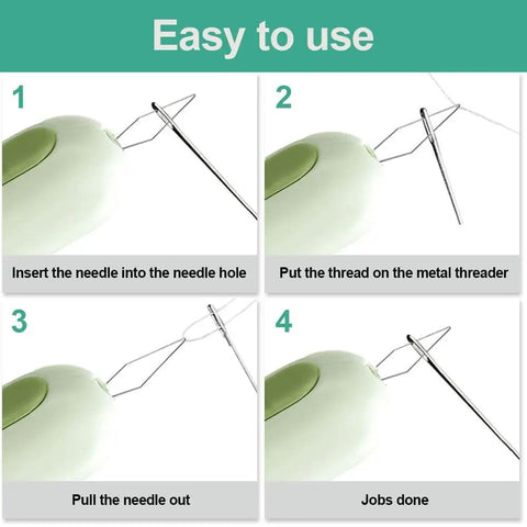 Step-by-step guide using 2024 Upgrade 2 In 1 Needle Threader And Seam Ripper Kit For Sewing Enthusiasts And Seniors Durable Lightweight Design With Easy Grip For Quick Threading And No Fuss Seam Removal Green