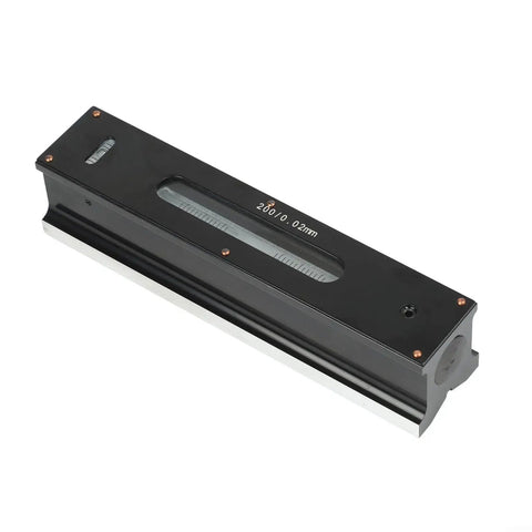 Micpointik 100mm Strip Level 0.02mm, Metal Machinist, black metal construction with measurement scale for precision alignment.
