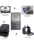 Heavy Duty Thermal Transfer Label Printer With Smooth 200 DPI Output And Zero Sweat Quiet Hustle Plug And Play Usb Lan Serial Port Setup For Wash Care Tags Jewelry Barcode Shipping Roll Straight Up Dependable with labels and paper support.