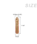 Top Tier Beefy Double Ended Hanger Bolts 1/4-20 X 1-1/4 Inch dimensions showing 0.25 inch thread and 1.25 inch length.