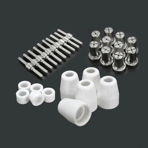 Complete 30 Piece Torch Parts Kit For Plasma Cutters Ready To Go And Compatible With L Tec JG 40 WSD LG40 PT31 And Other Models Durable Consumables