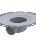 Shower Drain Kit With Horizontal Outlet And PVC Flange And 2 Inch Outlet Integrated Sloped Bonding Flange For Quick Install