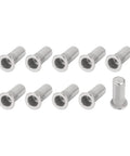 10 pieces of 20 Pack M5 304 Stainless Steel Sealed Rivet Nuts Blind End Threaded Inserts For Thin Materials Quick Install