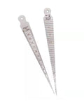 Stainless Steel Taper Gauge 1-15mm and 1/32-5/8 Inch Welding Gauge For Inch And Metric Feeler Gap Measurements 0.1mm Accuracy Pocket Size