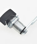 Thumb Operated Offset Cam Lock With T Handle For Machinery Safes And File Cabinets, Zinc Alloy With Black Painted Finish