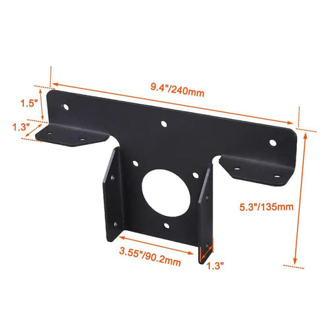 Heavy Duty Pergola Corner Brackets Extension 3-Way T Brackets For 4x4 Posts, 3.5x3.5 Actual Size, Black Powder Coat, Weather Resistant Gazebo Kit Built Tough Simple Assembly, 2 Pack