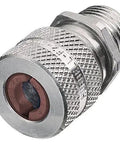 Built Tough As Nails Straight Male Cord Connectors In Solid Aluminum Rock Solid Wire Management Gear with a 1/2 inch hub.
