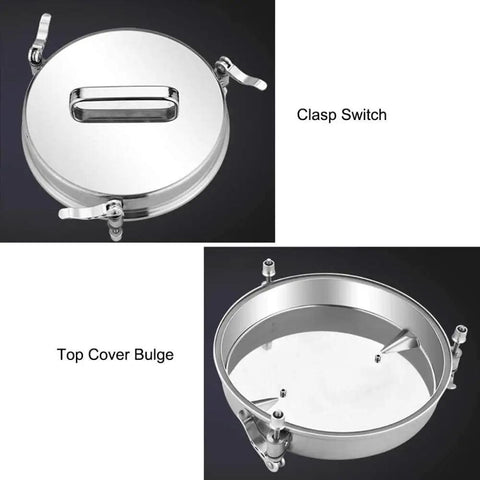 Top view of Electric Grain Grinder Superfine Mill 4500W with metal top cover and clasp switch.