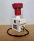 Emergency Stop Switch Disconnector On Off Manual Scram For Electric Forklifts Pallet Trucks And Golf Carts ZDK32 350A 220V Heavy Duty Safety Stop Button, red cap