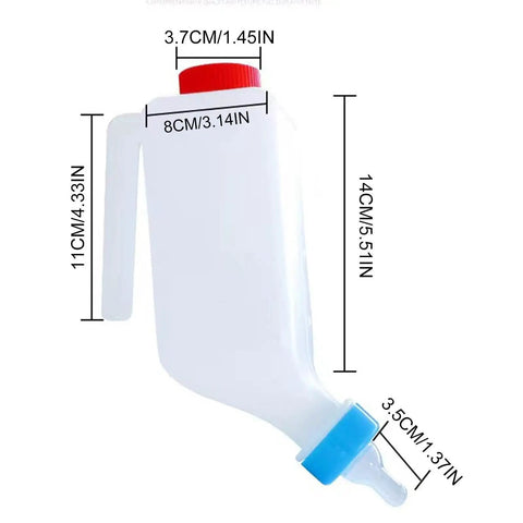 Heavy Duty Lamb Feeding Bottle With Super Soft Nipple For Chill Weaning And Straight Up Nutrition Tracking Clutch Livestock Care Kit, 800ml ABS