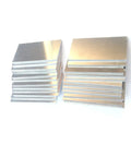 Premium Aluminum Welding Practice Coupons 5052 Aluminum 2x4 Inch Pack Of 24 for MIG TIG Stick Arc Gas Brazing Training