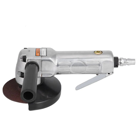 4 Inch Pneumatic Air Angle Grinder 11000 Rpm High Speed Polisher Heavy Duty Metalwork Tool Precision deburring unit with a black disc.