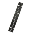 Heavy Duty Stainless Steel Continuous Piano Hinge For Doors And Cabinets, Black Finish, 200x30x1mm, Top View