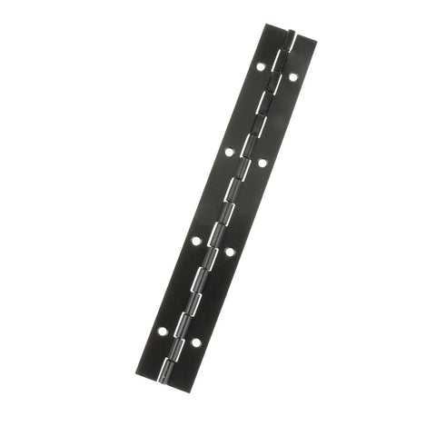 Heavy Duty Stainless Steel Continuous Piano Hinge For Doors And Cabinets, Black Finish, 200x30x1mm, Top View