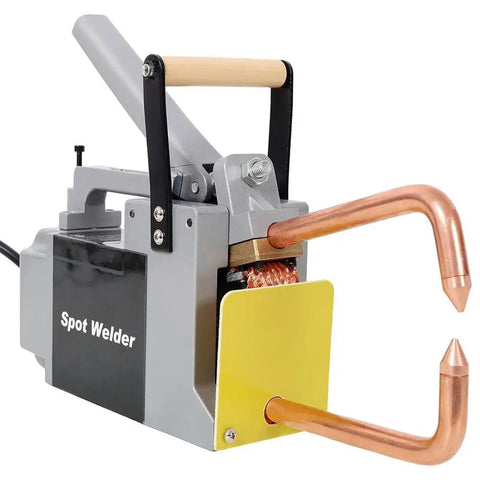 Portable Steel Sheet Metal Spot Welder Handheld Welding Tool with Copper Tips, heavy duty iron weld up to 1/8 inch thick for DIY
