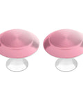Pink Gradient Cabinet Knob Set 2 Pack Drop In Ready Aluminum Alloy And Stainless Steel Drawer Pulls For Kitchen Dresser Cupboards And Closet Durable Corrosion Resistant Hardware Long Lasting Finish