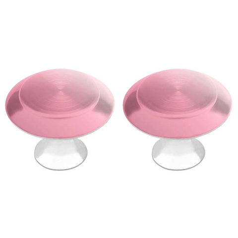 Pink Gradient Cabinet Knob Set 2 Pack Drop In Ready Aluminum Alloy And Stainless Steel Drawer Pulls For Kitchen Dresser Cupboards And Closet Durable Corrosion Resistant Hardware Long Lasting Finish
