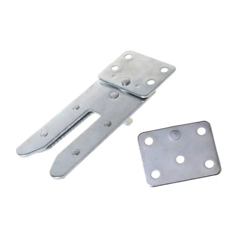 Hidden Sofa Hinge Bracket for Sectional Connectors and Bed Holder with silver finish, showing heavy duty iron parts.