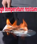 Black Rotating Glass Serving Tray For Kitchen Round Lazy Susan Turntable showing high temperature resistance in use
