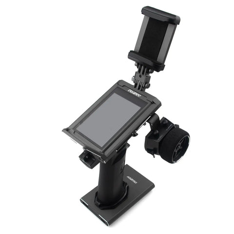 NB4 Pro Plus Beefed Up Remote Controller With 2.4GHz AFHDS 3 Radio 18 Channel Transmission 3.5 Inch IPS Touch Screen on stand