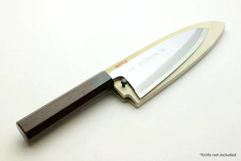 Natural Magnolia Wood Saya Cover For Deba 7 Inch Knife Ho No Ki Japanese Magnolia Sheath With Safety Pin elegant woodgrain finish