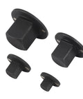 High Performance Low Profile Socket Adapter Set Made With Heat Treated Stainless Steel For Tight Spaces And Heavy Duty Jobs Featuring High Torque Reducer Kit To Convert Drive Sizes From 1 Inch Down To Quarter Inch With Compact Stackable Design Perfect, black socket adapters