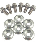 New Fender Washers Kit Silver Finish For Cars, Heavy Duty Hardware Set Perfect For Fender Mods, Ideal For Import And Sport Compact
