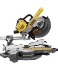 Contractor Grade Job Site Workhorse 54 Volt FlexVolt Cordless Panel Saw with heavy duty motor and 250mm blade for cutting lumber.