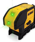 Self Leveling Green Laser Level With 3 Beams And Built In Magnetic Pivoting Mount IP54 Dust Water Resistant One Eighth Inch