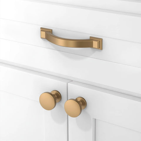 10 Pack Champagne Bronze Cabinet Pulls 3 Inch Solid Zinc Alloy Cabinet Handles Drawer Pulls For Kitchen Cabinets Individually Packaged