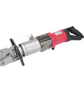 Handheld Electric Hydraulic Rebar Cutter And Bender For 4-16Mm Steel Bars Fast Cutting Straightening Machine With Copper Core Motor side view.