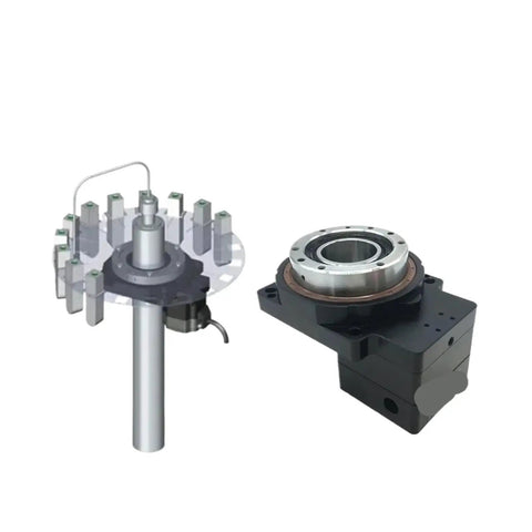 Hella Precise CNC Hollow Rotary Table With Nema17 Stepper Motor And 40Mm Servo Reducer, showing components for precise indexing.
