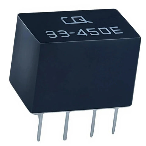 Five Pack 33-450E LT450EW 450 KHz IF Ceramic Filter Through Hole 5 Pin Four Plus One Layout shown on a white background.