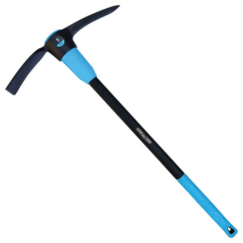 5 Lb Steel Pick Mattock With 36 Inch Fiberglass Handle For Heavy Duty Digging And Breaking Ground In Gardens And Landscaping