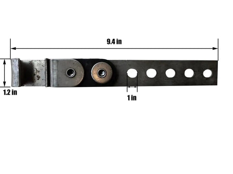 Swivel Style Exhaust Hanger Kit Four Piece Set With Three Inch Exhaust Clamp steel bar with adjustable mounting holes