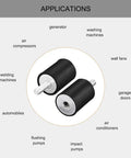 Heavy Duty M8 Rubber Mounts Vibration Isolators For Motors Generators Compressors Pumps And Garage Gear 30x40mm Damping Blocks