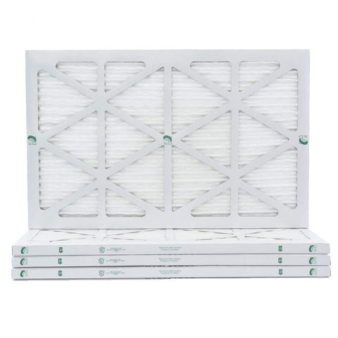 Four Pack 16x25x1 MERV 10 Air Filters For Home AC And Furnace With Actual Size 15 1/2 By 24 1/2 By 7/8 Made In USA Built To Last