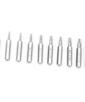 Pro Heavy Duty Precision Screwdriver Bit Set 10 Piece CRV Steel Star Tips For Phone Repair Electronics Maintenance Compact Fix Tools Kit straight-up badass view of star tips with sizes labeled