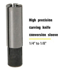 8 Piece 1/4 To 1/8 Inch CNC Router Engraving Tool Adapter Set For ER Collet Conversion Pro Grade Spring Steel part detail