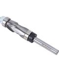 Heavy Duty Double Bearing Spiral Flush Trim Router Bit With 1/4 Inch Shank And Premium Tungsten Carbide Cutter, showing spiral design.