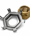 Pro Grade Propeller Nut Tab Locking Washer Kit For Alpha Bravo Propellers Fits Mercury Mariner 75 To 125 HP, metal washer and brass nut